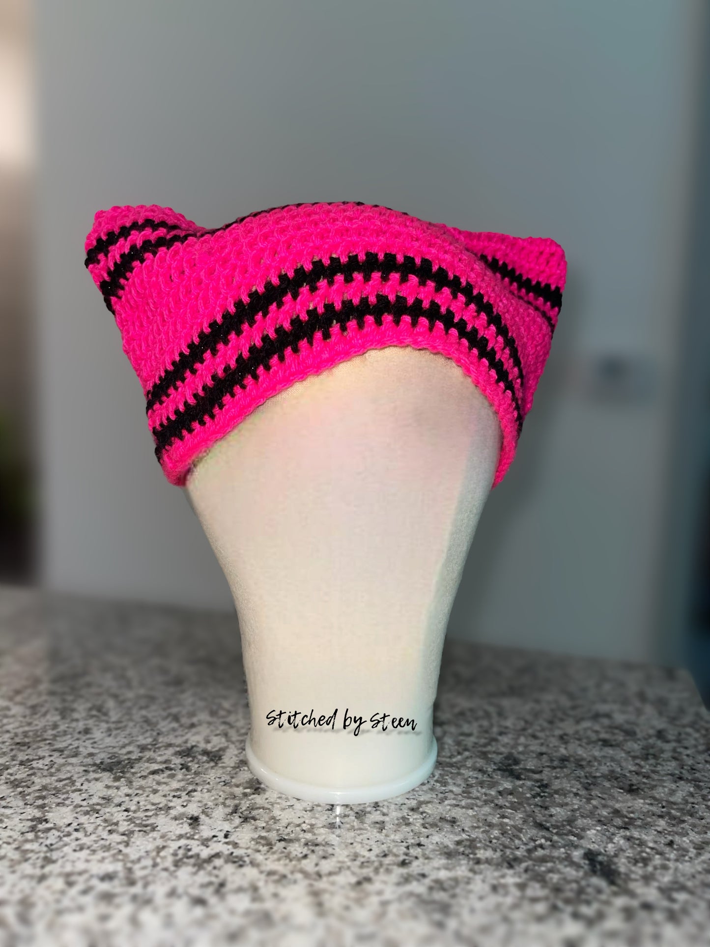 Varsity Striped Cat Beanie