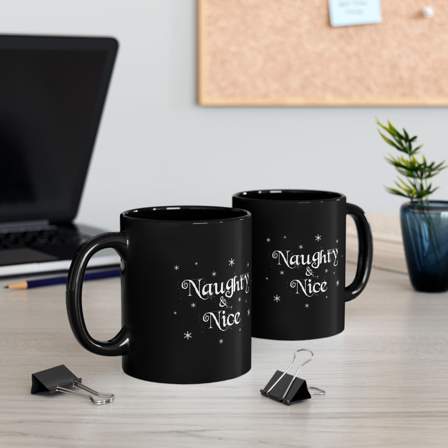 Naughty and Nice Holiday Christmas Festive Mug Gift Coffee Cup
